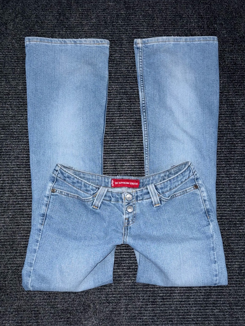 RARE Vintage Y2K Levi’s 520 Too Super Low Stretch Bootcut Jeans Womens 7 / 29x31